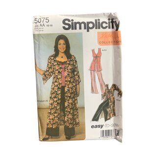 Simplicity 5075 Sewing Pattern Size 10-18 Womens Jacket Shirt Pant - uncut